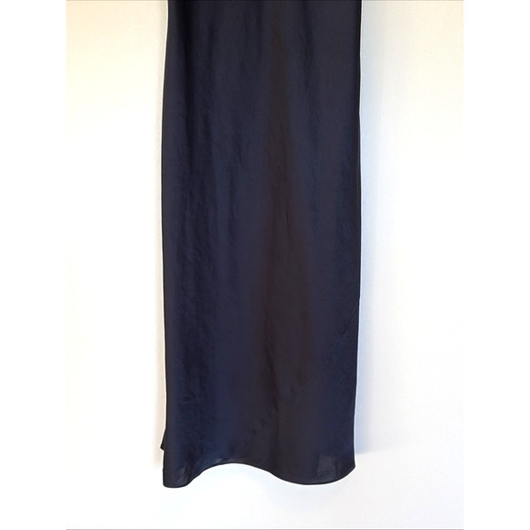 Wilfred Classic Black Lace Trim Midi Slip Dress Womens Medium - Picture 4 of 14